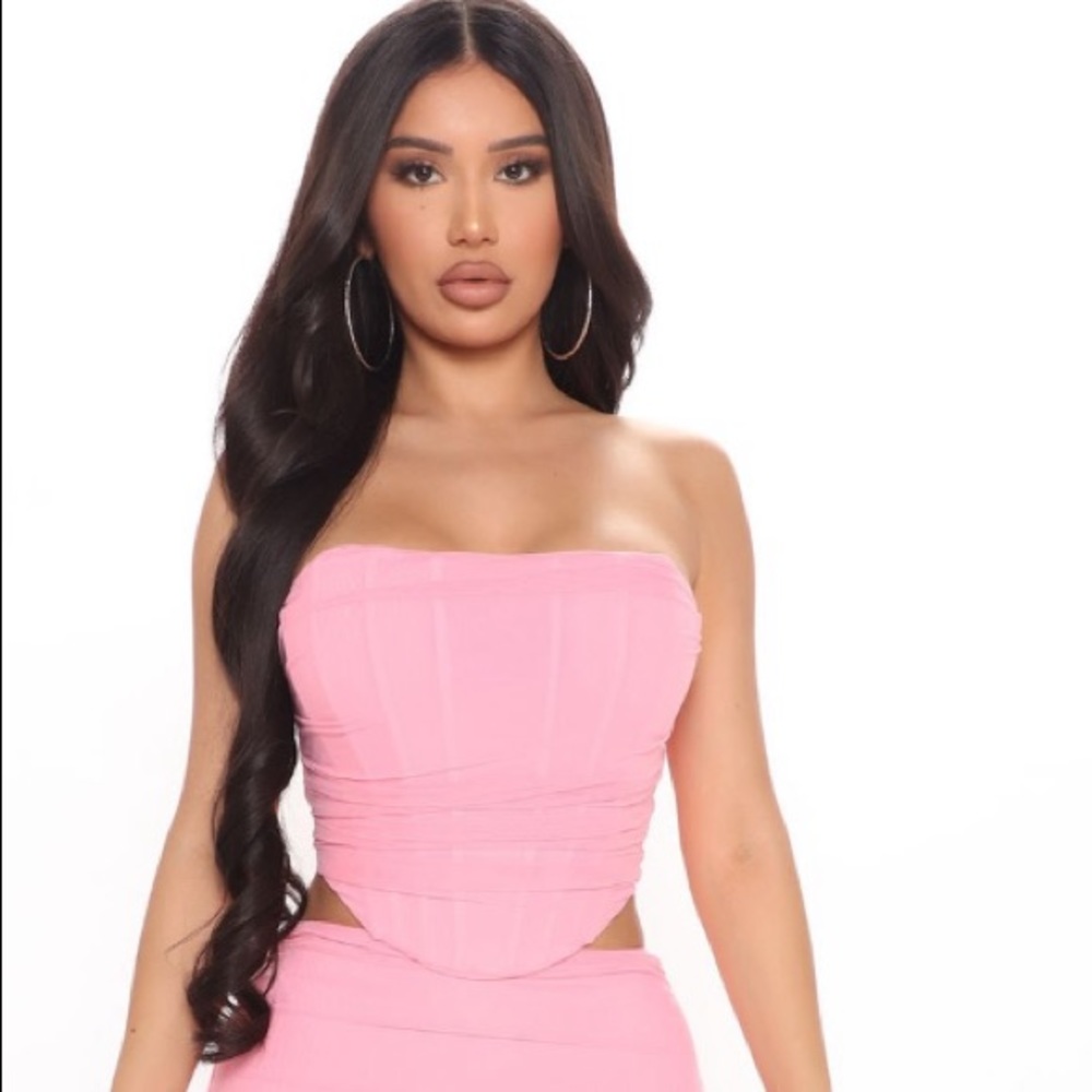 Pink crop top worn once
